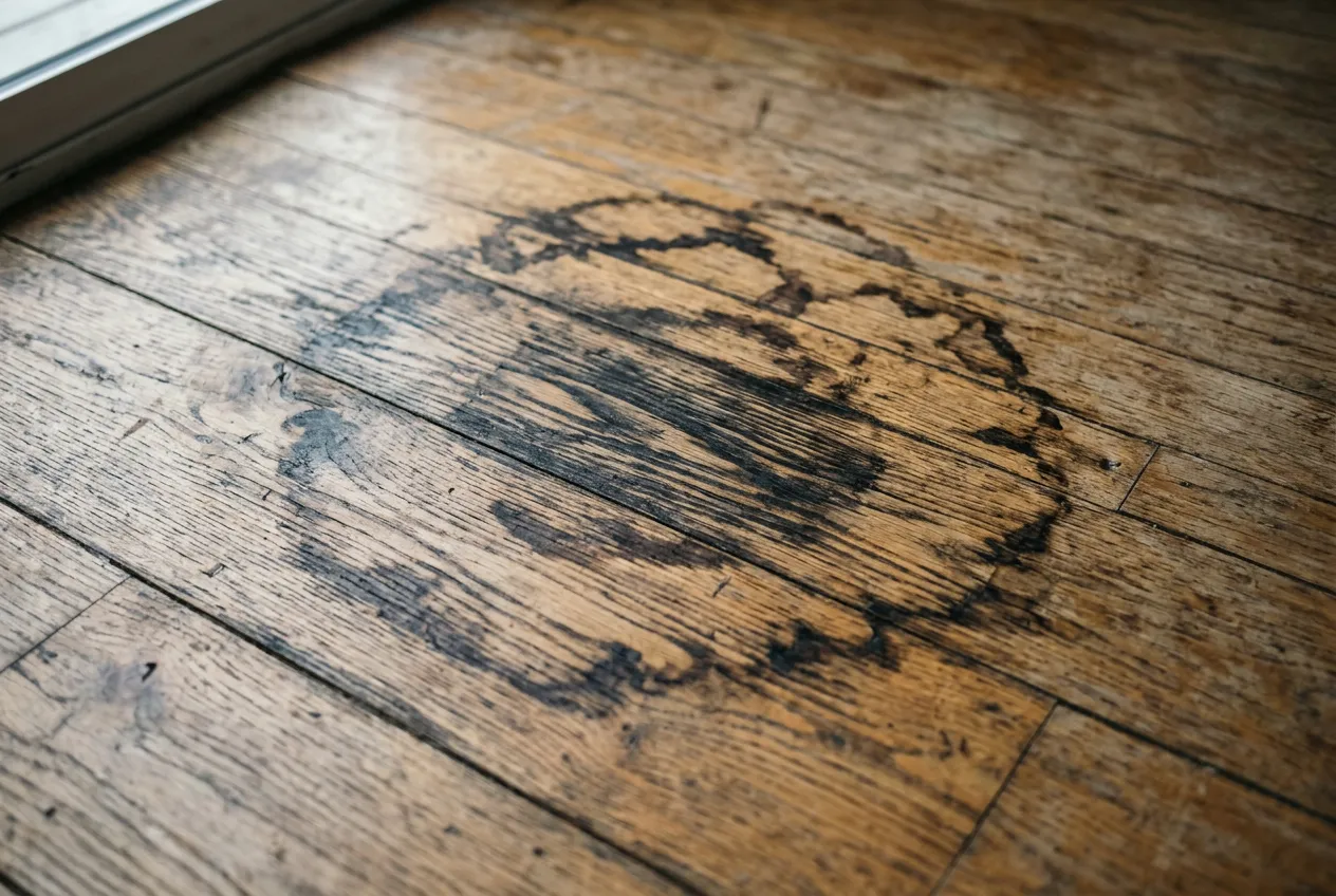 Pet Stains on a hardwood floor