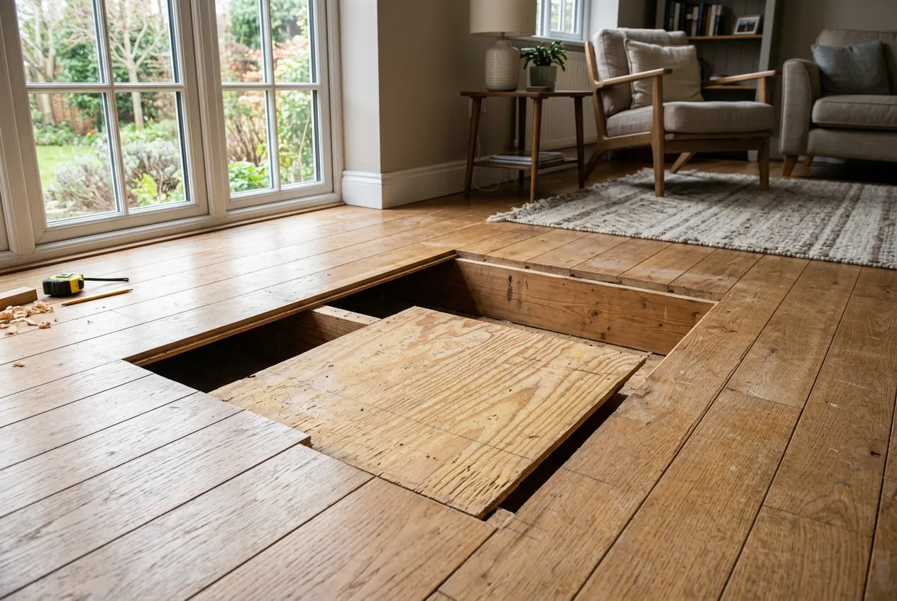 Subfloor Problems on a hardwood floor